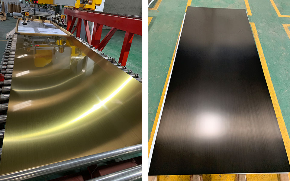 Stone bronze stainless steel sheet