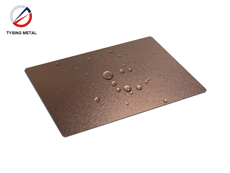 Bronze Finish Stainless Steel Sheet