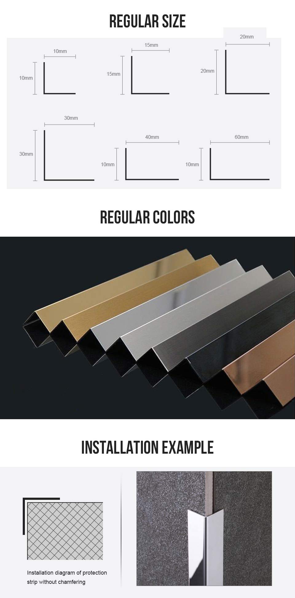 Stainless Tile Edge