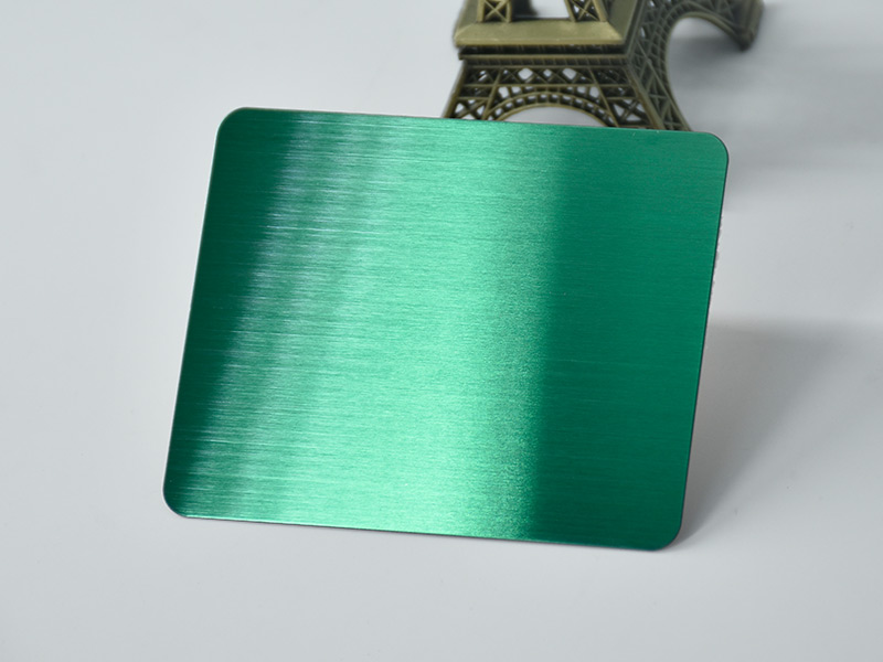 Hairline Green Stainless Steel Sheet