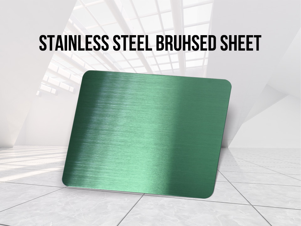 Hairline Green Stainless Steel Sheet